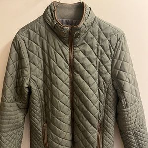 Jade & Ivory Quilted Jacket Olive Color sz L